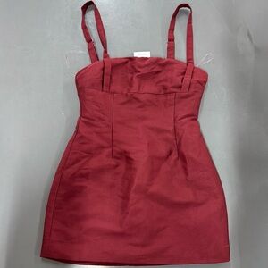 Elegant Burgundy Dress